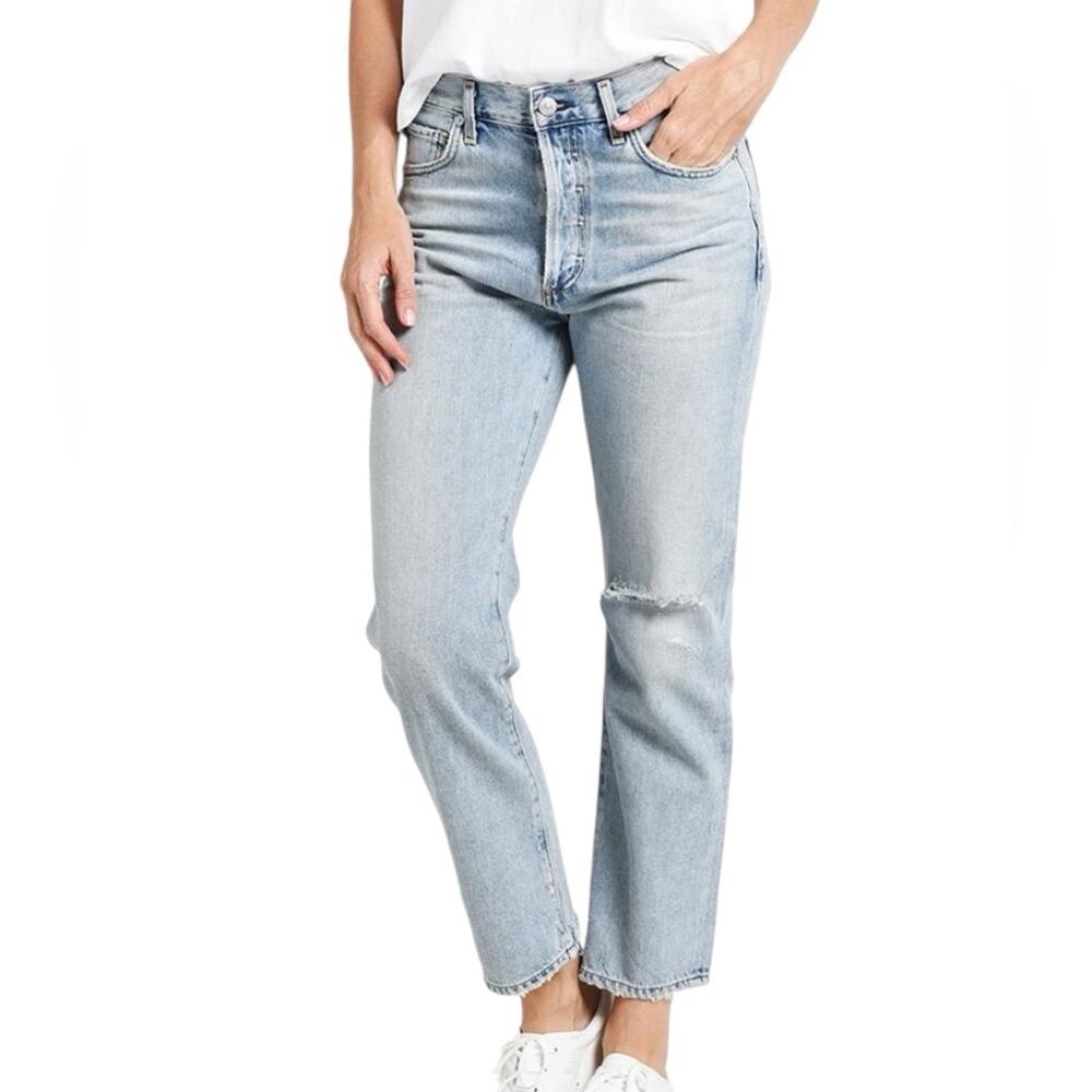 Citizens of Humanity McKenzie Curved Straight Light Denim Jeans size 29